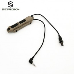 Flashlight Dual Control Rat Tail Pressure Switch mount hunting weapon light Switch Accessories Dark Earth