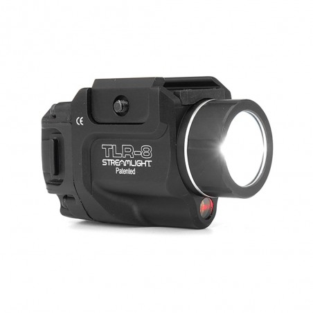 Tactical TLR-8 LED Pistol Gun Light With Red Dot Laser Pointer Sight For Glock 17 19 CZ75 1911 20mm Rail Hunting Lanterna Torch