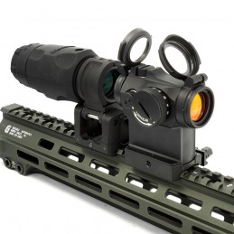 Aimpoint 3xmag-1 3x Magnifier+leap Qd Mount+T2red Dot Sight+Lrp Mount 1.93" Combo