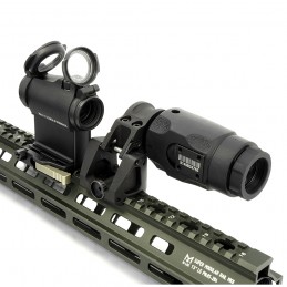 EVOLUTIONGEAR AIMPOINT 3XMAG-1 3X Magnifier&leap qd mount&T2Red dot sight&LRP Mount 1.93" Combo