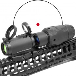 Aimpoint T2 Red Dot & 3XMAG-13X Magnifier + Arisaka Low Micro Mount Combo