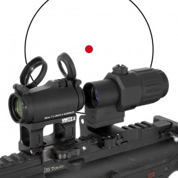 T2 Red Dot Sight With MICRO-S Mount With QD Lever With G33 3X Magnifier